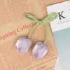 Tulipán coreano pequeño colgante capullo accesorios para ropa horquilla DIY cuerda para el pelo accesorios para bolsas de ropa accesorios