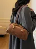 Bolso Grande de Alta Gama Retro Transfronterizo para Mujer, Bolso Almohada Elegante y de Moda para el Trabajo, Bolso de Mano Boston de Hombro
