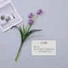Flor artificial 5 tulipas canteiro de flores arranjo de flores mobília simples para casa floricultura adereços de fotografia de flor de seda macia