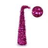 25 Nuevo Árbol de Navidad de Cuello Torcido Color Rojo Rosa Navideño Transfronterizo de Amazon Decoraciones para Fiesta de Navidad