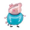 Dibujos animados transfronterizos Piggy George Page Pig Globo de película de aluminio Página Decoración de fiesta de cumpleaños Juguetes para niños al por mayor
