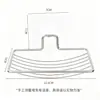 Porta Jabón de Acero Inoxidable sin Taladro Estante de Baño Cesta para Jabón Doble Capa con Drenaje Estante de Almacenamiento Multifuncional