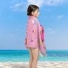 Toalha de Praia Infantil Desenho Animado Transfronteiriça Microfibra Estampada Toalha de Banho para Natação Xale de Proteção Solar para Beira-Mar Toalha Absorvente