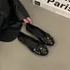 Zapatos Mary Jane poco profundos de estilo coreano para mujer, nuevos zapatos de primavera 2026 sin cordones para la noche, mocasines, mocasines, zapatos pequeños de cuero