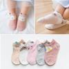 Calcetines finos de malla de primavera y verano para bebé, calcetines de algodón de color liso para bebé, calcetines náuticos huecos transpirables para niños, categoría de verano a