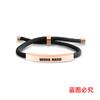 Pulsera de Cuerda Trenzada Multicolor Transfronteriza, Hay que Trabajar Duro, Regalo Conmemorativo para Amigos y Colegas, Pulsera de Acero Inoxidable Grabada