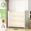 Estante de Cocina de Pie Gabinete de Almacenamiento Multicapa Horno de Microondas Doméstico Gabinete Multifuncional con Puerta Gabinete de Almacenamiento a Prueba de Polvo