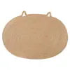 Manteles Individuales y Posavasos de Yute con Forma de Oreja de Gato Seleccionados Cuidadosamente, Hechos de Material de Yute, Fáciles de Guardar y Resistentes a Altas Temperaturas