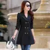 Chamarra Cortavientos para Mujer Primavera y Otoño 2024 Nuevo Otoño Moda de Longitud Media Chaqueta para Mujer Estilo Coreano Hermoso Abrigo