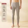 Pantalones de Otoño Térmicos Cepillados de Alta Elasticidad para Hombre Temporada de Invierno Pantalones Cálidos sin Costuras Cintura Media Forrados de Polar Engrosados Tallas Grandes Ropa Interior Calzoncillos