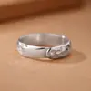Anillo de Esmalte de Jade con Mantra de Seis Palabras para Hombre, Anillo Sólido Versátil Estilo Chino, Modelo Nuevo, Venta Directa del Fabricante