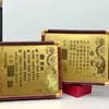 Ouro 999 Puro Dragão e Fênix Carta de Noivado Novo Estilo Chinês Certificado de Noivado Festa de Noivado Ornamento de Ouro Presente para Melhor Amigo