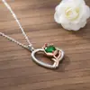 Knn-365 Collar Original de Corazón de Rosa de Alta Gama para Mujer, Joyería Transfronteriza, Colgante Versátil de Amazon