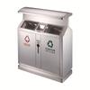 Lixeira Externa GPX-153D Classificação Saneamento Caixa de Cascas de Aço Inoxidável Separação Seco e Úmido Lixeira Comercial Grande