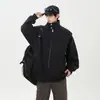 Jaqueta Preta Masculina 2025 Primavera e Outono Casal Nova Estilosa High-End Tendência Jaqueta Piloto Americana