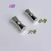 Hebilla de plata esterlina S925 para collar de perlas, pulsera, tensor, accesorios de bricolaje, hebilla giratoria, conector de hebilla