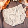 Calcinhas Femininas Sem Costura de Seda Gelo Cintura Média Controle da Barriga Forro de Seda Cetim Alta Elasticidade Tamanho Grande Sexy Fina Calcinhas Femininas