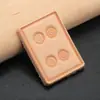Llavero de Cuero para Mahjong Simple Hecho a Mano de Piel de Vaca Colgante de Llave de Mahjong Cuero Creativo
