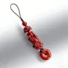 Cadenas originales para teléfono móvil de cinabrio, cinabrio púrpura y dorado, llaveros del año zodiacal, colgantes para bolso, suministro para mercados callejeros, venta al por mayor de joyería