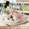 Zuecos de Oficina para Mujer 2026 Verano Transpirables de Suela Gruesa Casual Sandalias que Aumentan la Altura Sandalias de Playa Antideslizantes para Mujer