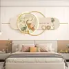 Pintura Decorativa Moderna Simples de Cabeceira Pintura de Luz Pintura de Luz Luxo Leve Fundo Creme Pintura de Parede Murais de Quarto