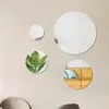 Bandeja Redonda de Espejo Acrílico Transfronteriza Decoración de Mesa para Bodas Fiestas Pegatinas de Pared para Sala de Estar Dormitorio