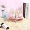 Pantuflas de Lazo para Mujer 2021 Verano Nuevas Estilo Coreano ins Zapatos de Moda Casuales de Exterior
