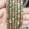 3X6Mm Espaçador Pedra Natural Ágata Cristal Roda Contas Fivela Corrente Longa Artesanal DIY Colar Pulseira Acessórios de Joias