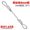 Dispositivo de Trava de Fio Ajustável Vertical de Furo Duplo para Cabo de Aço de 1,5~4mm, Dispositivo de Suspensão de Fio para Pinturas, Trava de Clipe de Suspensão de Fio