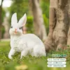 Lâmpada de coelho de desenho animado animal luminoso lâmpada de coelho simulação luminosa uso em jardim villa lâmpada de gramado lâmpada decorativa