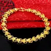 Chapado en oro de Vietnam oro real elegante lujo pulsera corazón a corazón femenina Joker comercio electrónico en vivo suministro de fábrica al por mayor