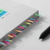 Pestañas Índice Angostas Se Pueden Escribir, Notas Adhesivas Transparentes de Colores, Papelería para Estudiantes, Notas para Libros de Lectura, Pestañas de Etiqueta, Forma de Tira