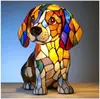 Luminária de Gato Transfronteiriça-Luminária Dachshund-Luminária Bigfoot Estátua de Resina Ornamento com Luz LED