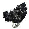 1 pieza pequeña de flor bordada estilo Chanel para puños de falda, pegatina decorativa de flores