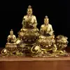 Adorno de Bronce del Fabricante Tai Yi Zhen Ren Fundición de Bronce Tai Yi Tian Zun, Decoración de Escritorio para el Hogar Tai Yi Jiu Ku Tian Zun