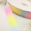 Acessórios de cabelo artesanais acessórios de material diy 25mm38mm gradiente fantasia arco-íris costela com fita de transferência de calor