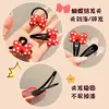 Niños Bebé Rojo Puntos Blancos Lazo Pinza Pequeña Pinza Lateral Flequillo Pinza para el Cabello para Niñas Frente Cabello Rebelde Tarjeta Pinza para el Cabello Accesorios para el Cabello