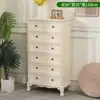 Gabinete de Almacenamiento Estilo Americano de Madera Maciza, Gabinete Pequeño para Sala de Estar y Dormitorio, Cómoda Ancha, Gabinete Lateral Estrecho para Uso Doméstico