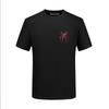 Camiseta Masculina de Manga Curta 2026 Verão Resistente Aranha com Strass Retro Americano Simples Tendência Manga Meia Mangua Estilo Ins Gola Redonda Top