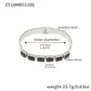 Pulseira de Diamante Colorido Geométrica, Pulseira Empilhável de Aço Inoxidável, Não Desbota, Luxo Leve, Design Elegante, Para Usar com Elegância, Joia de Mão para Mulheres