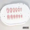 24 PIEZAS Colección de Arte para Uñas Bestseller Transfronterizo Navidad Halloween Flor Uñas Portátiles Ojo de Gato Halloween Piezas de Uñas Portátiles