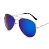 3026 gafas de sol coloridas gafas de aviador hombres y mujeres 3025 película de color gafas de sol reflectantes venta al por mayor de fábrica
