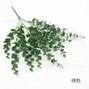 Eucalipto Artificial de Ramo Longo Plástico Pequeno Ramo Rústico Tiro ao Ar Livre Flor Simulação Plantas Verdes Flores de Seda Corredor de Casamento Decoração
