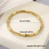 Comercio Exterior Clásico Nuevo Pulsera de Acero Inoxidable Junta de Bambú Moda Versátil Exquisita Abierta Fabricante Mayorista Joyería de Acero de Titanio