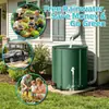 Cubo de Recolección de Lluvia para Exteriores PVC Suave Plegable Cubo de Lluvia Tanque de Agua Jardín Patio Cubo Multifuncional de Recolección de Lluvia