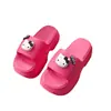 Sandalias de mujer de verano para exteriores, versátiles, que aumentan la altura, alargan las piernas, modernas, súper populares, nuevas 2025, suela gruesa de EVA