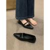 Zapatos marrones puntiagudos para mujer, primavera y otoño 2024, nuevos zapatos de mujer Joker de tacón bajo, sin cordones, suaves y planos.