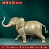 Adornos de Elefante de Latón Decoración para el Hogar Chino Artesanías de Metal Riqueza y Prosperidad Regalos Festivos Regalos de Negocios