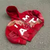 Moletom folgado estilo hip-hop de rua americano Y2K Harajuku com estampas de letras coloridas para homens e mulheres para outono e inverno