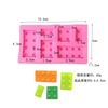 Molde de silicona para modelado de bloques de construcción herramientas de modelado de bloques de construcción para desarrollo de inteligencia salida de fábrica de moldes de silicona para azúcar